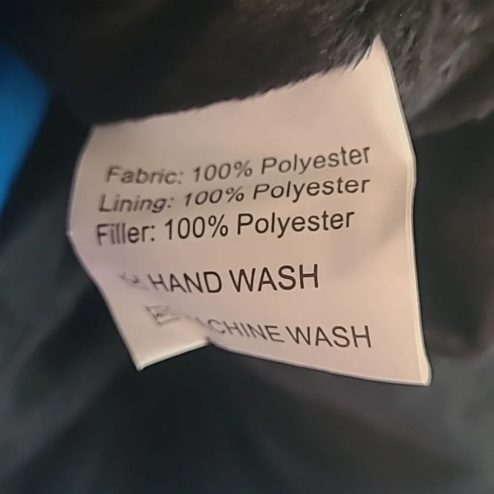 Brand new! Girls Medium winter fleece lined puffer coat faux fur sherpa coat